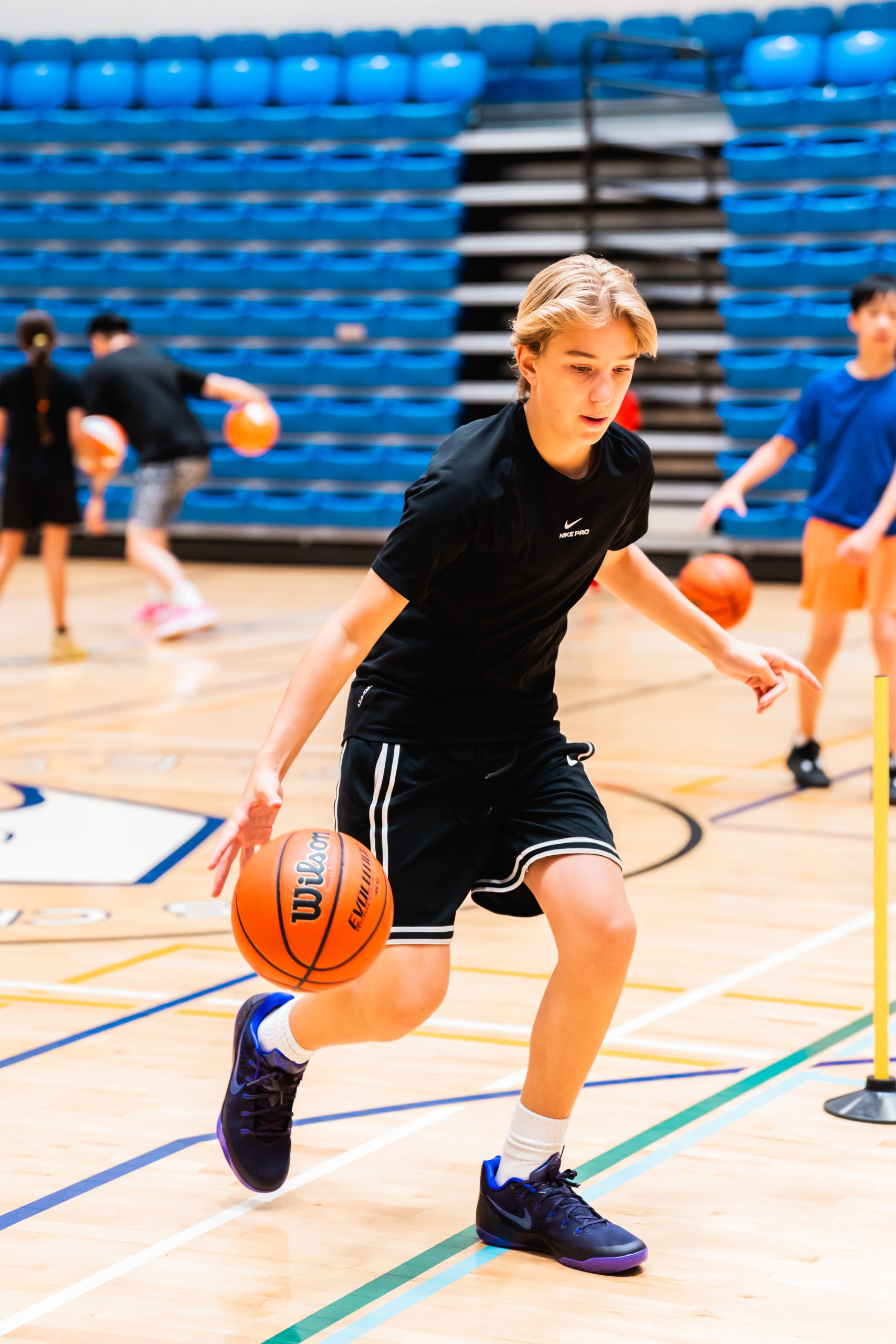 Player working on ball handling at Elite Skills Lab